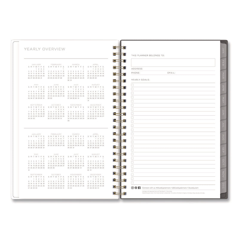 Kelly Ventura Midnight Garden Weekly/Monthly Planner, Floral Artwork, 8 x 5, Multicolor Cover, 12-Month (Jan to Dec): 2025 (BLS14094625) Each