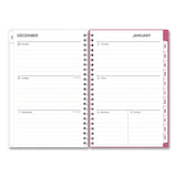 Blue Sky® BCA Orchid Weekly/Monthly Planner, Orchids Artwork, 8 x 5, White/Pink Cover, 12-Month (Jan to Dec): 2025 (BLS14208425) Each