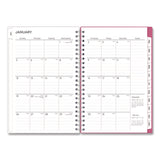 Blue Sky® BCA Orchid Weekly/Monthly Planner, Orchids Artwork, 8 x 5, White/Pink Cover, 12-Month (Jan to Dec): 2025 (BLS14208425) Each