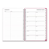 Blue Sky® BCA Orchid Weekly/Monthly Planner, Orchids Artwork, 8 x 5, White/Pink Cover, 12-Month (Jan to Dec): 2025 (BLS14208425) Each