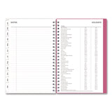 Blue Sky® BCA Orchid Weekly/Monthly Planner, Orchids Artwork, 8 x 5, White/Pink Cover, 12-Month (Jan to Dec): 2025 (BLS14208425) Each