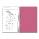Blue Sky® BCA Orchid Weekly/Monthly Planner, Orchids Artwork, 8 x 5, White/Pink Cover, 12-Month (Jan to Dec): 2025 (BLS14208425) Each