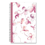 Blue Sky® BCA Orchid Weekly/Monthly Planner, Orchids Artwork, 8 x 5, White/Pink Cover, 12-Month (Jan to Dec): 2025 (BLS14208425) Each