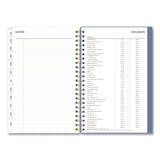 Cocorrina Weekly/Monthly Planner, Pastel Paisley Artwork, 8 x 5, Blue/Pink/White Cover, 12-Month (Jan to Dec): 2025 (BLS14369425) Each