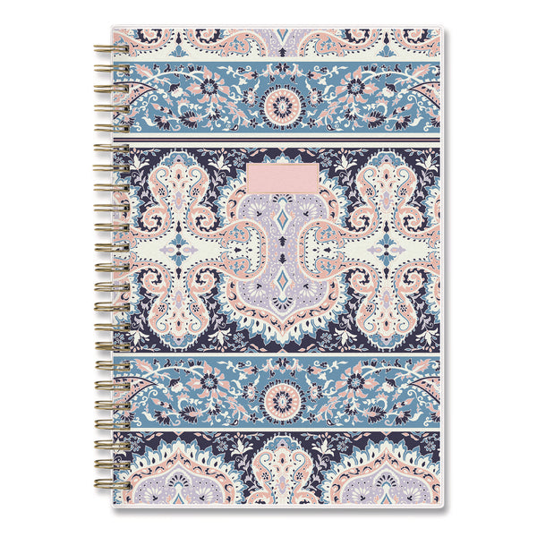 Cocorrina Weekly/Monthly Planner, Pastel Paisley Artwork, 8 x 5, Blue/Pink/White Cover, 12-Month (Jan to Dec): 2025 (BLS14369425) Each