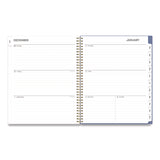 Cocorrina Weekly/Monthly Planner, Pastel Paisley Artwork, 11 x 8.5, Blue/Pink/White Cover, 12-Month (Jan to Dec): 2025 (BLS14369625) Each