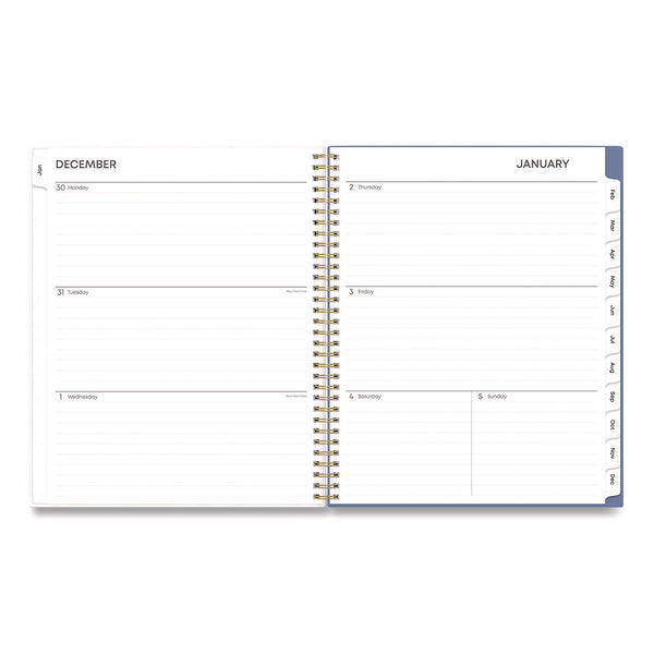 Cocorrina Weekly/Monthly Planner, Pastel Paisley Artwork, 11 x 8.5, Blue/Pink/White Cover, 12-Month (Jan to Dec): 2025 (BLS14369625) Each