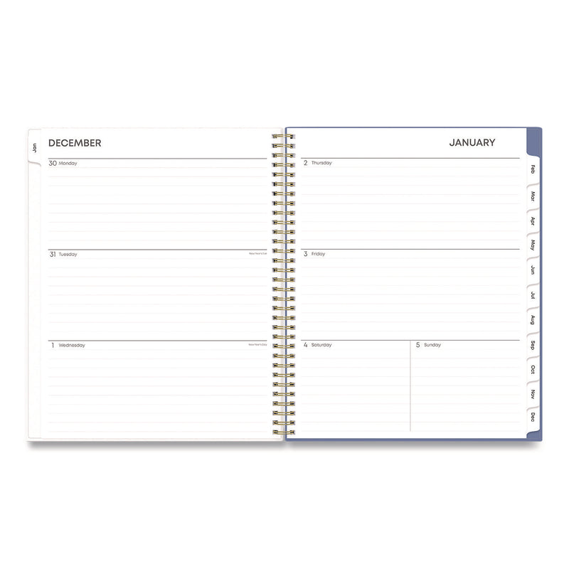 Cocorrina Weekly/Monthly Planner, Pastel Paisley Artwork, 11 x 8.5, Blue/Pink/White Cover, 12-Month (Jan to Dec): 2025 (BLS14369625) Each