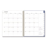 Cocorrina Weekly/Monthly Planner, Pastel Paisley Artwork, 11 x 8.5, Blue/Pink/White Cover, 12-Month (Jan to Dec): 2025 (BLS14369625) Each