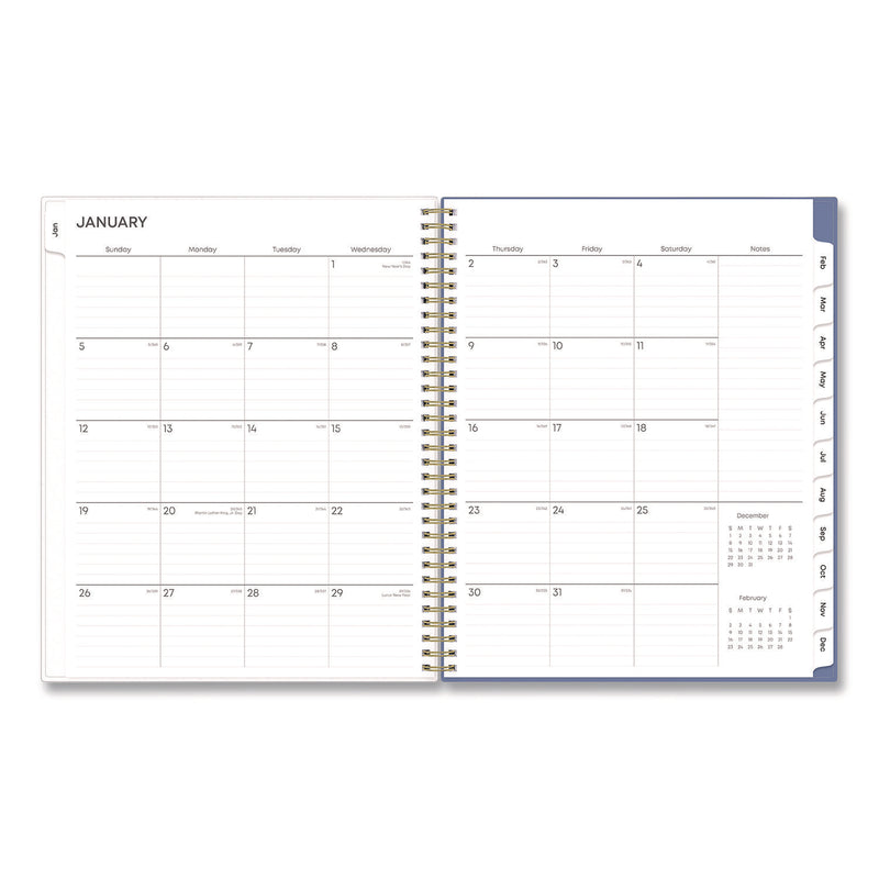 Cocorrina Weekly/Monthly Planner, Pastel Paisley Artwork, 11 x 8.5, Blue/Pink/White Cover, 12-Month (Jan to Dec): 2025 (BLS14369625) Each