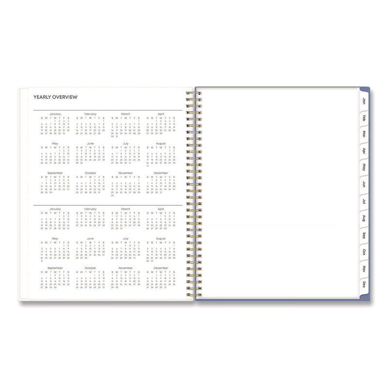 Cocorrina Weekly/Monthly Planner, Pastel Paisley Artwork, 11 x 8.5, Blue/Pink/White Cover, 12-Month (Jan to Dec): 2025 (BLS14369625) Each