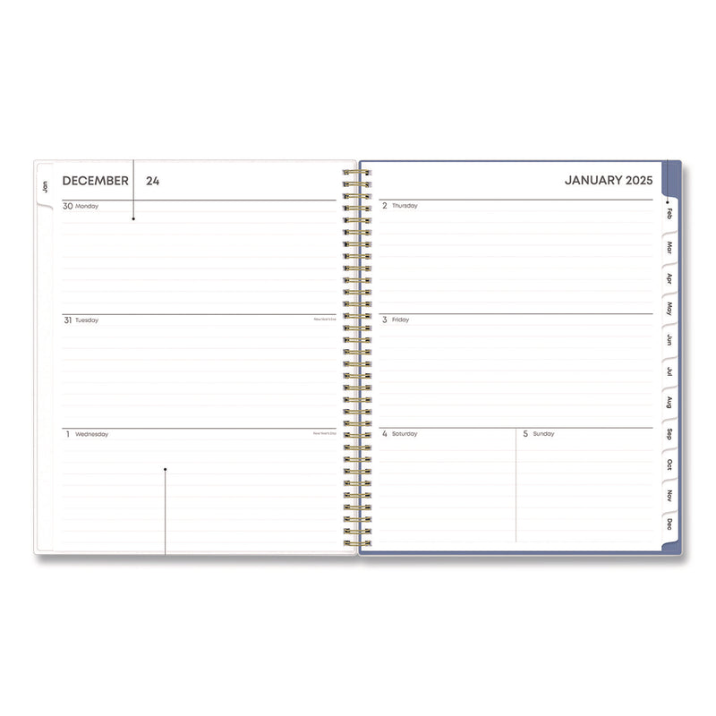 Cocorrina Weekly/Monthly Planner, Pastel Paisley Artwork, 11 x 8.5, Blue/Pink/White Cover, 12-Month (Jan to Dec): 2025 (BLS14369625) Each