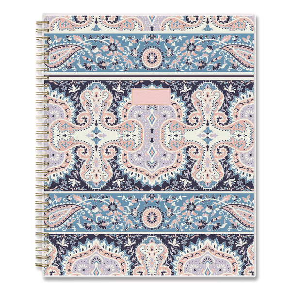 Cocorrina Weekly/Monthly Planner, Pastel Paisley Artwork, 11 x 8.5, Blue/Pink/White Cover, 12-Month (Jan to Dec): 2025 (BLS14369625) Each