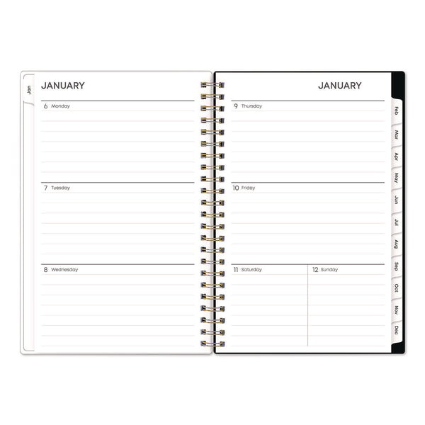 Blue Sky® Nevaeh Weekly/Monthly Planner, Wildflowers Artwork, 8 x 5, Multicolor/Black Cover, 12-Month (Jan to Dec): 2025 (BLS14394625) Each