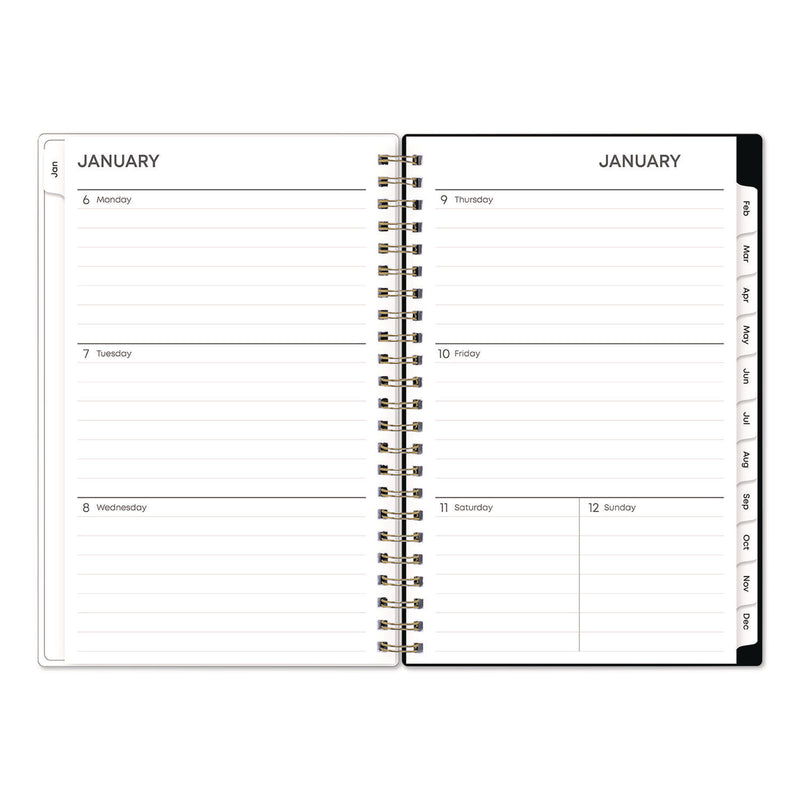 Blue Sky® Nevaeh Weekly/Monthly Planner, Wildflowers Artwork, 8 x 5, Multicolor/Black Cover, 12-Month (Jan to Dec): 2025 (BLS14394625) Each