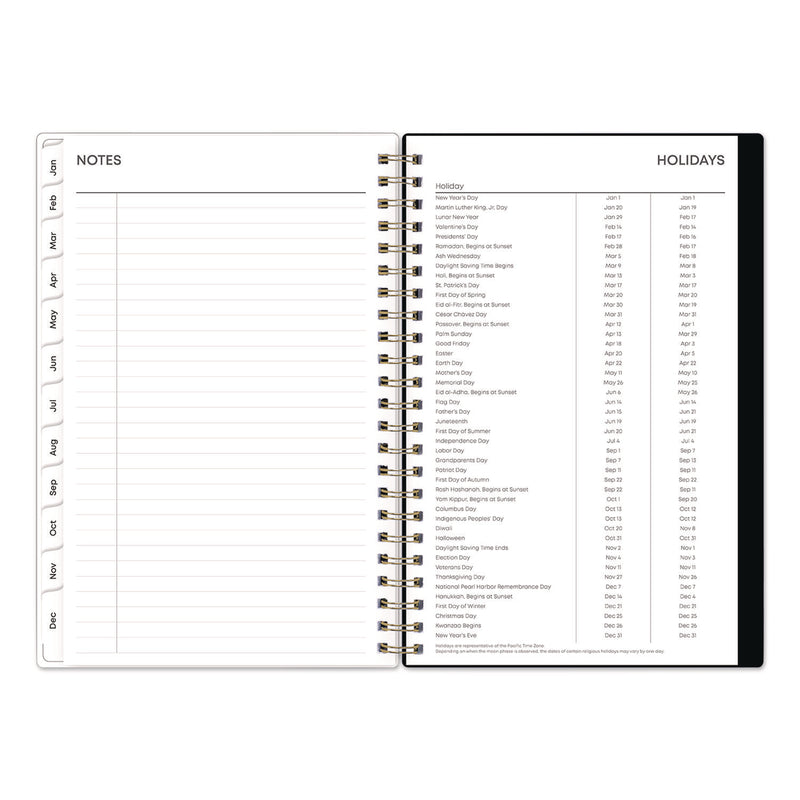 Blue Sky® Nevaeh Weekly/Monthly Planner, Wildflowers Artwork, 8 x 5, Multicolor/Black Cover, 12-Month (Jan to Dec): 2025 (BLS14394625) Each