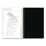 Blue Sky® Nevaeh Weekly/Monthly Planner, Wildflowers Artwork, 8 x 5, Multicolor/Black Cover, 12-Month (Jan to Dec): 2025 (BLS14394625) Each