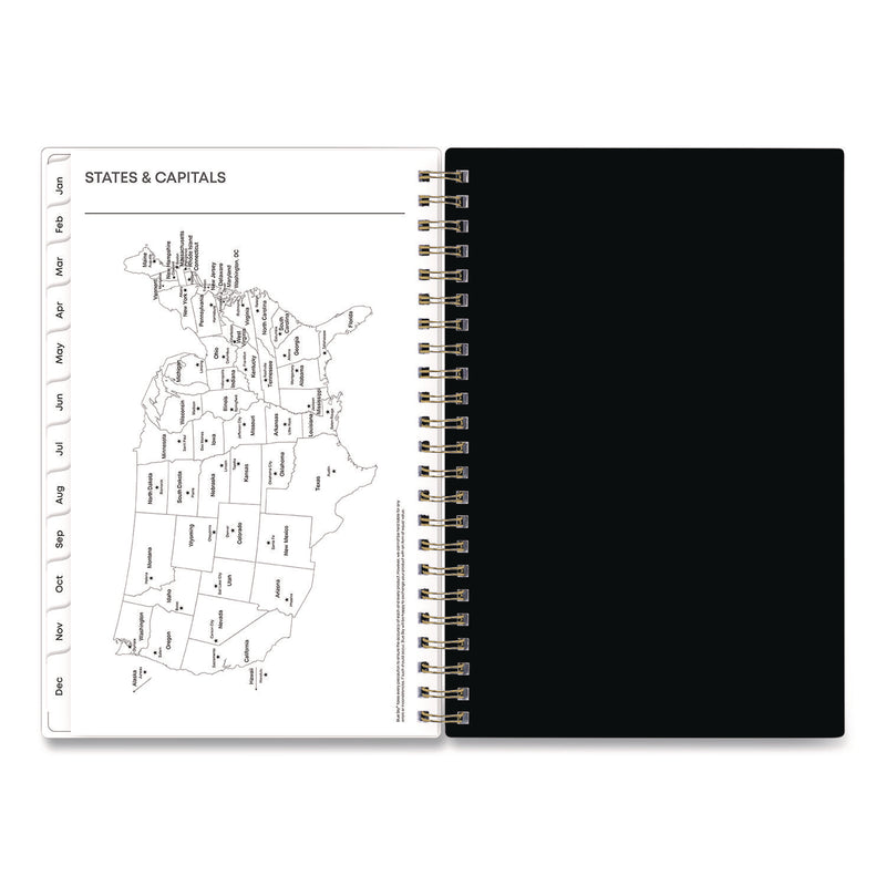 Blue Sky® Nevaeh Weekly/Monthly Planner, Wildflowers Artwork, 8 x 5, Multicolor/Black Cover, 12-Month (Jan to Dec): 2025 (BLS14394625) Each