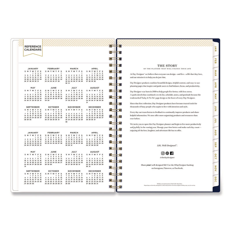 Day Designer Meadow Weekly/Monthly Planner, Wildflowers Artwork, 8 x 5, Multicolor Cover, 12-Month (Jan to Dec): 2025 (BLS14722425) Each