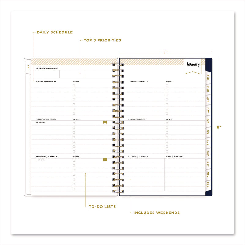 Day Designer Meadow Weekly/Monthly Planner, Wildflowers Artwork, 8 x 5, Multicolor Cover, 12-Month (Jan to Dec): 2025 (BLS14722425) Each