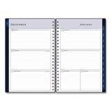 Passages Weekly/Monthly Planner, 8 x 5, Navy Blue Cover, 12-Month (Jan to Dec): 2025 (BLS14865725) Each