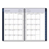 Passages Weekly/Monthly Planner, 8 x 5, Navy Blue Cover, 12-Month (Jan to Dec): 2025 (BLS14865725) Each