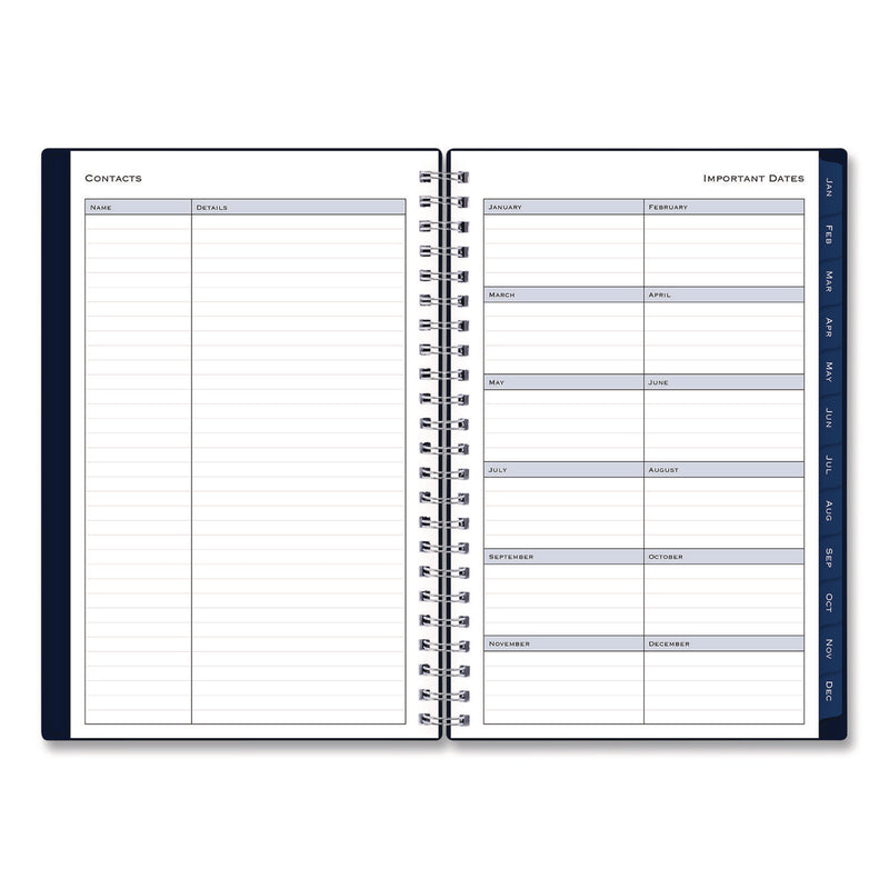 Passages Weekly/Monthly Planner, 8 x 5, Navy Blue Cover, 12-Month (Jan to Dec): 2025 (BLS14865725) Each