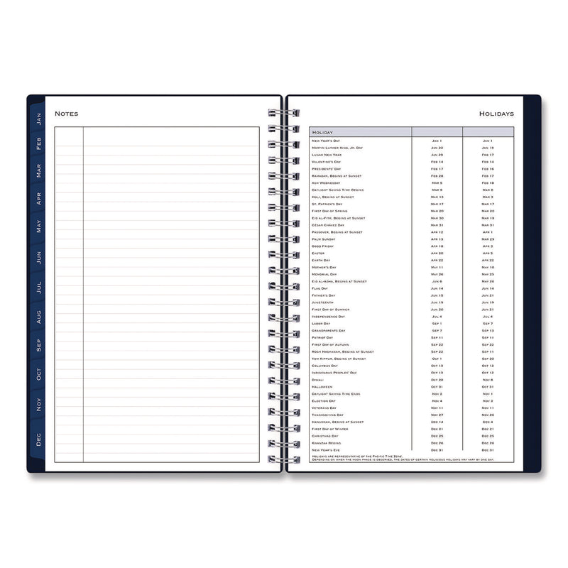 Passages Weekly/Monthly Planner, 8 x 5, Navy Blue Cover, 12-Month (Jan to Dec): 2025 (BLS14865725) Each