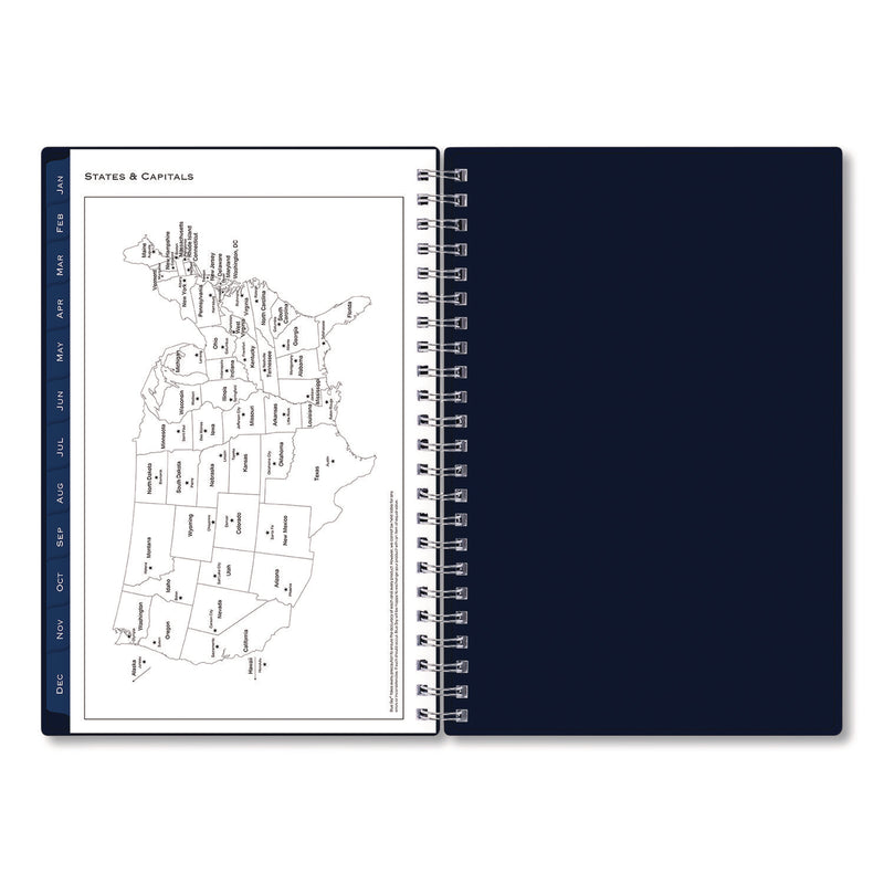 Passages Weekly/Monthly Planner, 8 x 5, Navy Blue Cover, 12-Month (Jan to Dec): 2025 (BLS14865725) Each