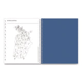 Savoy Cool Weekly/Monthly Planner, Abstract Artwork, 11 x 8.5, Blue/Silver Cover, 12-Month (Jan to Dec): 2025 (BLS14876225) Each