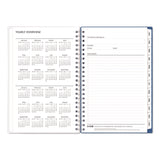 Savoy Cool Weekly/Monthly Planner, Abstract Artwork, 8 x 5, Blue/Silver Cover, 12-Month (Jan to Dec): 2025 (BLS14876325) Each
