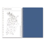 Savoy Cool Weekly/Monthly Planner, Abstract Artwork, 8 x 5, Blue/Silver Cover, 12-Month (Jan to Dec): 2025 (BLS14876325) Each
