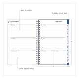 Savoy Cool Weekly/Monthly Planner, Abstract Artwork, 8 x 5, Blue/Silver Cover, 12-Month (Jan to Dec): 2025 (BLS14876325) Each