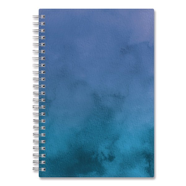 Savoy Cool Weekly/Monthly Planner, Abstract Artwork, 8 x 5, Blue/Silver Cover, 12-Month (Jan to Dec): 2025 (BLS14876325) Each