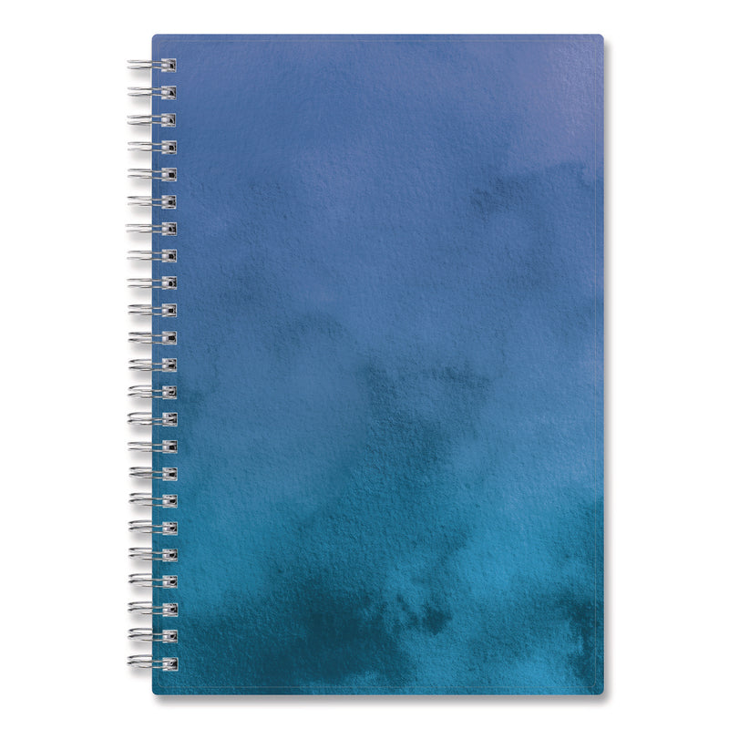 Savoy Cool Weekly/Monthly Planner, Abstract Artwork, 8 x 5, Blue/Silver Cover, 12-Month (Jan to Dec): 2025 (BLS14876325) Each