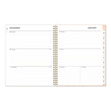 Natalya Weekly/Monthly Planner, Abstract Artwork, 11 x 8.5, Peach-Pink/White Cover, 12-Month (Jan to Dec): 2025 (BLS14876425) Each
