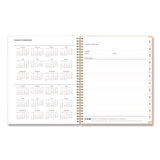 Natalya Weekly/Monthly Planner, Abstract Artwork, 11 x 8.5, Peach-Pink/White Cover, 12-Month (Jan to Dec): 2025 (BLS14876425) Each