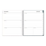 Blue Sky® Amitza Weekly/Monthly Planner, Abstract Artwork, 11 x 8.5, Blue/Gray/White Cover, 12-Month (Jan to Dec): 2025 (BLS14876525) Each