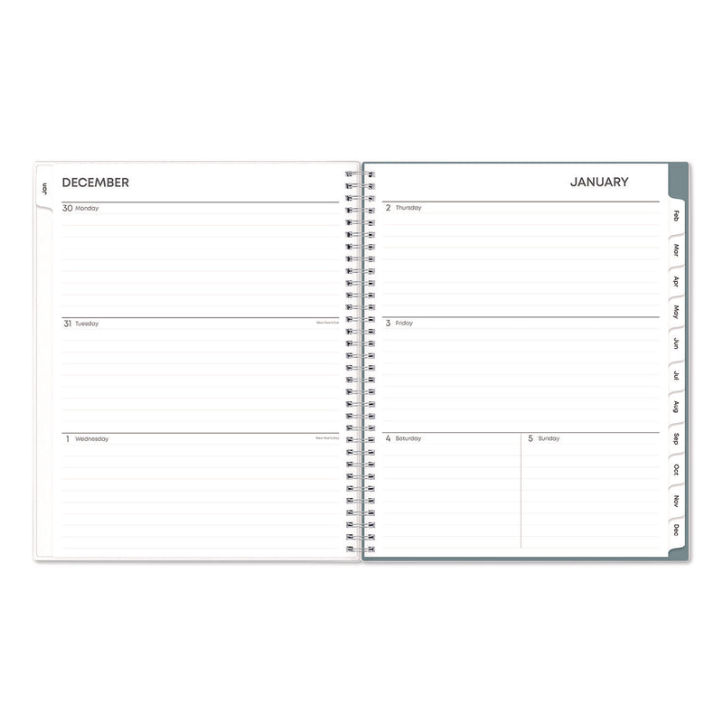 Blue Sky® Amitza Weekly/Monthly Planner, Abstract Artwork, 11 x 8.5, Blue/Gray/White Cover, 12-Month (Jan to Dec): 2025 (BLS14876525) Each