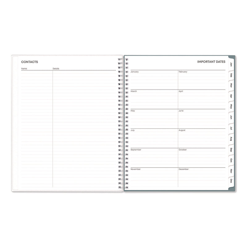 Blue Sky® Amitza Weekly/Monthly Planner, Abstract Artwork, 11 x 8.5, Blue/Gray/White Cover, 12-Month (Jan to Dec): 2025 (BLS14876525) Each
