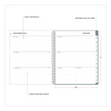 Blue Sky® Amitza Weekly/Monthly Planner, Abstract Artwork, 11 x 8.5, Blue/Gray/White Cover, 12-Month (Jan to Dec): 2025 (BLS14876525) Each