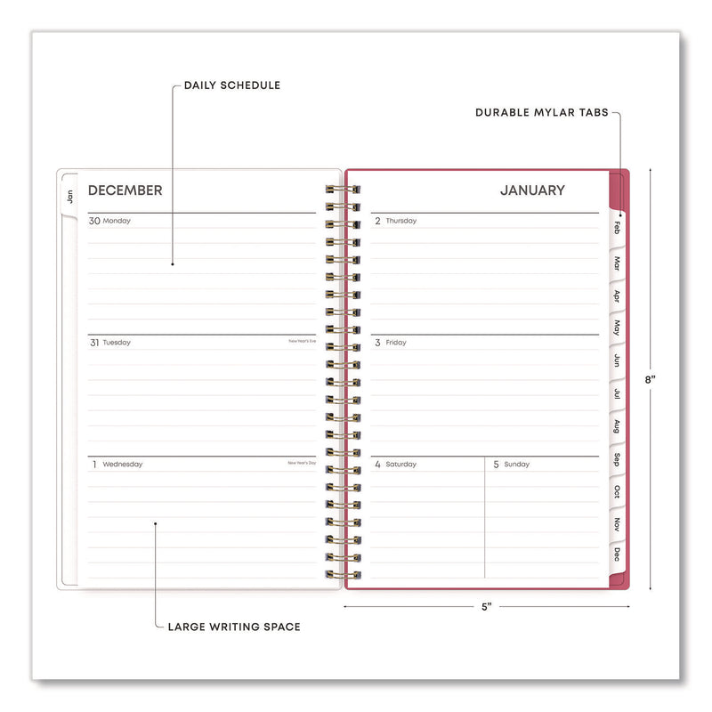 Amalia Weekly/Monthly Planner, Mandala Artwork, 8 x 5, Multicolor Cover, 12-Month (Jan to Dec): 2025 (BLS14876825) Each