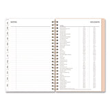 Natalya Weekly/Monthly Planner, Abstract Artwork, 8 x 5, Peach-Pink/White Cover, 12-Month (Jan to Dec): 2025 (BLS14876925) Each