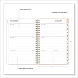 Natalya Weekly/Monthly Planner, Abstract Artwork, 8 x 5, Peach-Pink/White Cover, 12-Month (Jan to Dec): 2025 (BLS14876925) Each