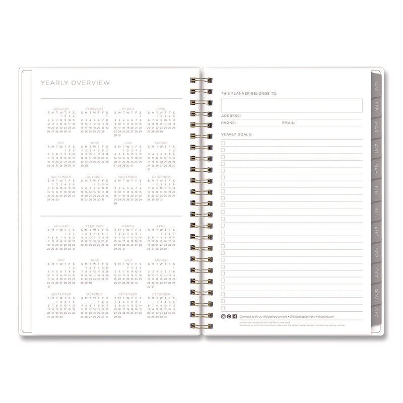 Kelly Ventura Mimosa Weekly/Monthly Planner, Luscious Lemons Artwork, 8 x 5, Yellow/White Cover, 12-Month (Jan to Dec): 2025 (BLS14906125) Each