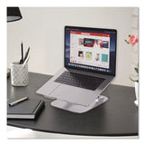 OTM Essentials™ Adjustable Laptop Riser Stand, 10.62" x 9" x 1.5" to 5", Silver (CELOBA2A) Each