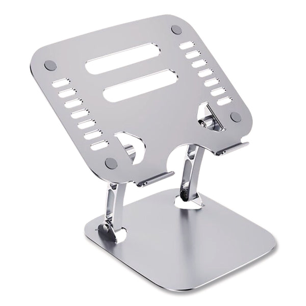 OTM Essentials™ Adjustable Laptop Riser Stand, 10.62" x 9" x 1.5" to 5", Silver (CELOBA2A) Each