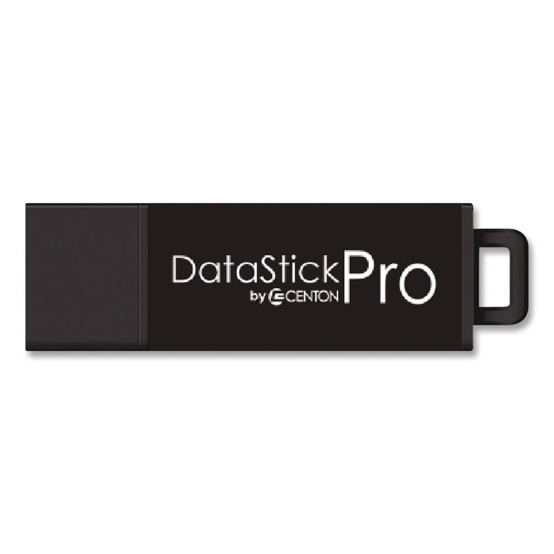 Centon DataStick Pro USB 3.2 Type A Flash Drive, 64 GB, Black, 10/Pack (CELS1U3P664G10B) Each