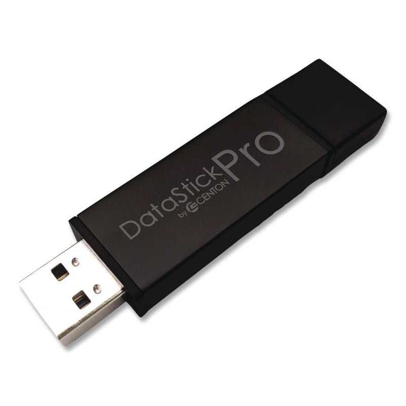 Centon DataStick Pro USB 3.2 Type A Flash Drive, 64 GB, Black, 10/Pack (CELS1U3P664G10B) Each
