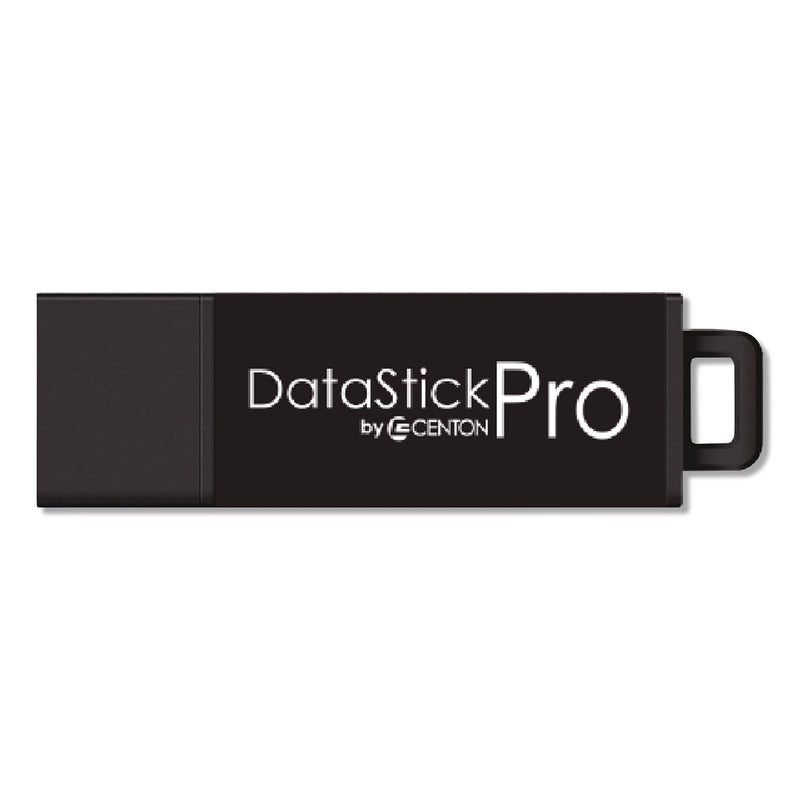 Centon DataStick Pro USB 3.2 Type A Flash Drive, 128 GB, Black, 10/Pack (CELS1U3P6128G10) Each